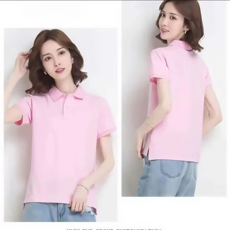 Summer New Women's Short sleeved T-shirt Cool and Breathable High Quality POLO Shirt Business Casual Sweat-absorbing Top S-3XL