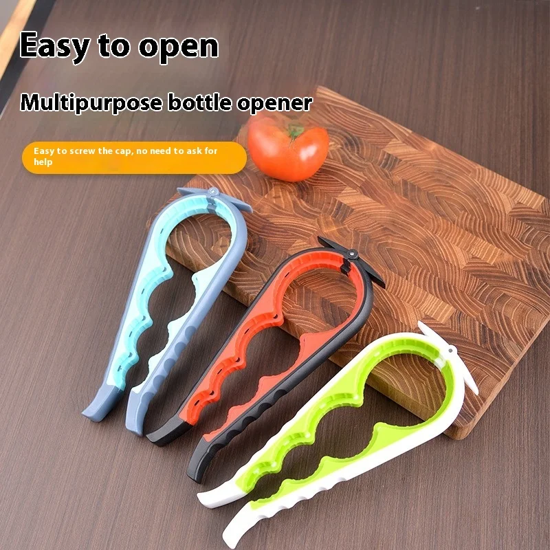 4 in 1 Jar Opener Easy Grip Wrench Handy Save Strength Can Beer Bottle Cap Openers Lid Twist Off Tools Portable Kitchen Gadgets