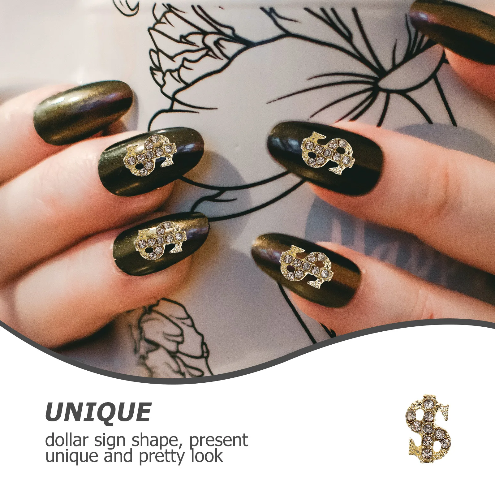 

20pcs Art Accessories Charms Kawaii Small Decorations Nail Gems Manicure Supplies For Christmas Wedding Party Prom Nail Art