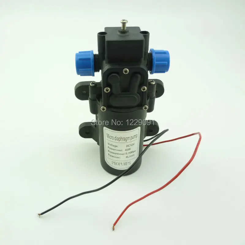 

DC 12v 45W 4L/min return valve type High quality garden water Pump 12v diaphragm pump