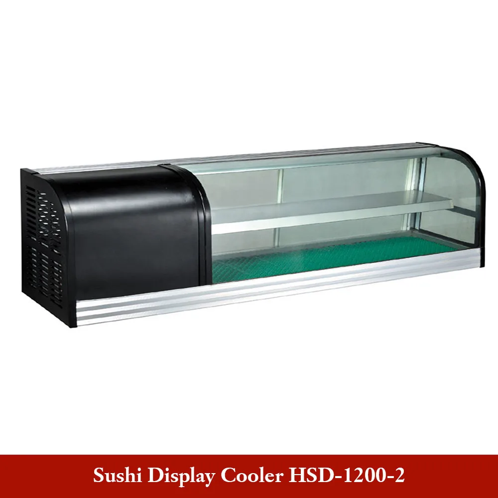 High quality Commercial Electric Best Counter Top Refrigerated Sushi Display cooler Showcase