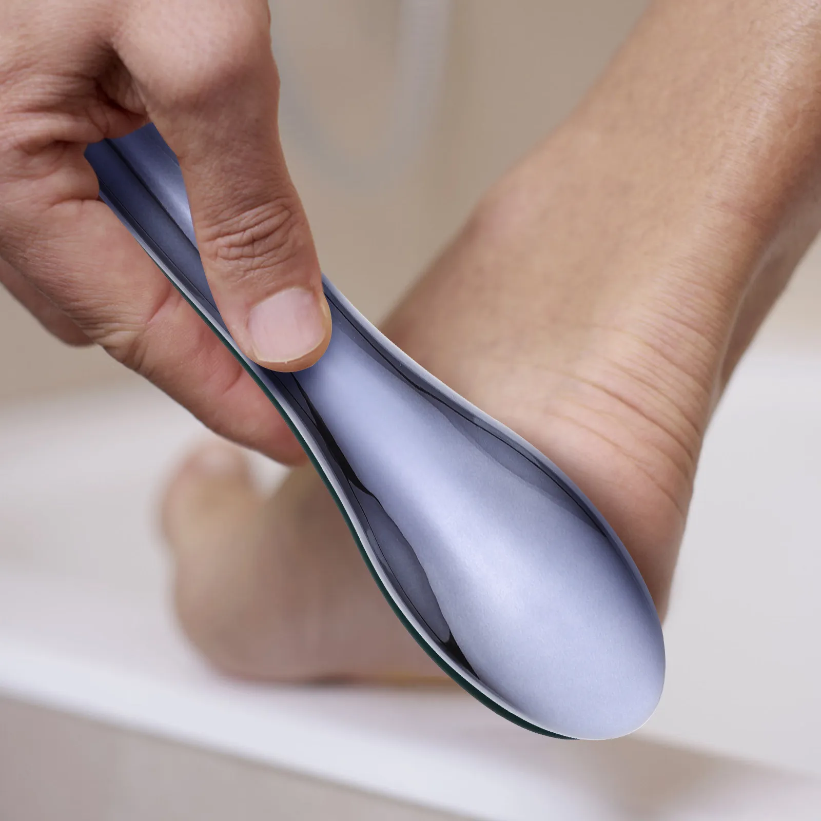 Feet Exfoliator Double-sided Foot Scrubber Callous Remover Tool Dead Skin Glass File Care