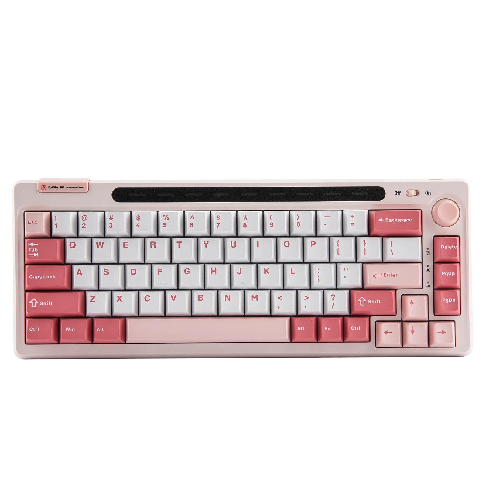 DUKHARO RT65 65% Wired/Bluetooth/2.4G Wireless Hot-swap Gasket-mounted Mechanical Keyboard with Detachable Mini Display