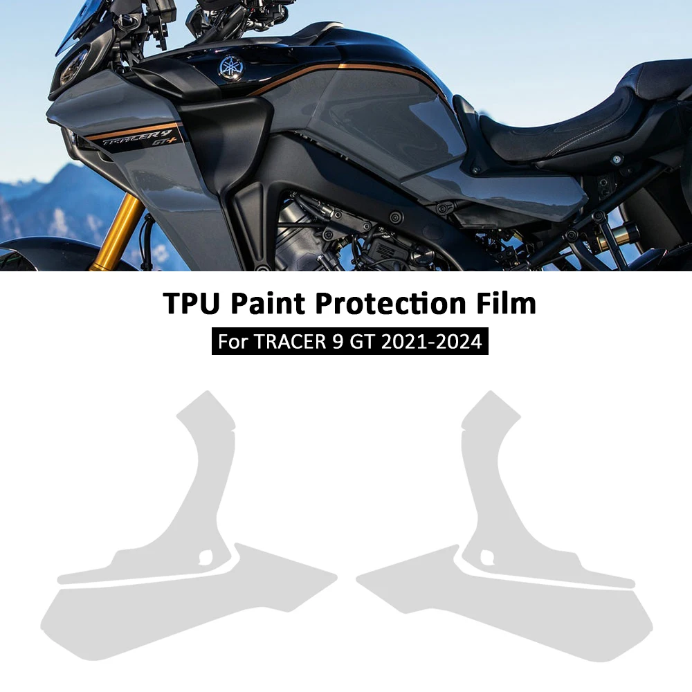 

For YAMAHA TRACER 9 GT PPF Motorcycle TRACER9 GT TPU Paint Protection Fairing Protection Clear Anti-scratch Film 2021-2024