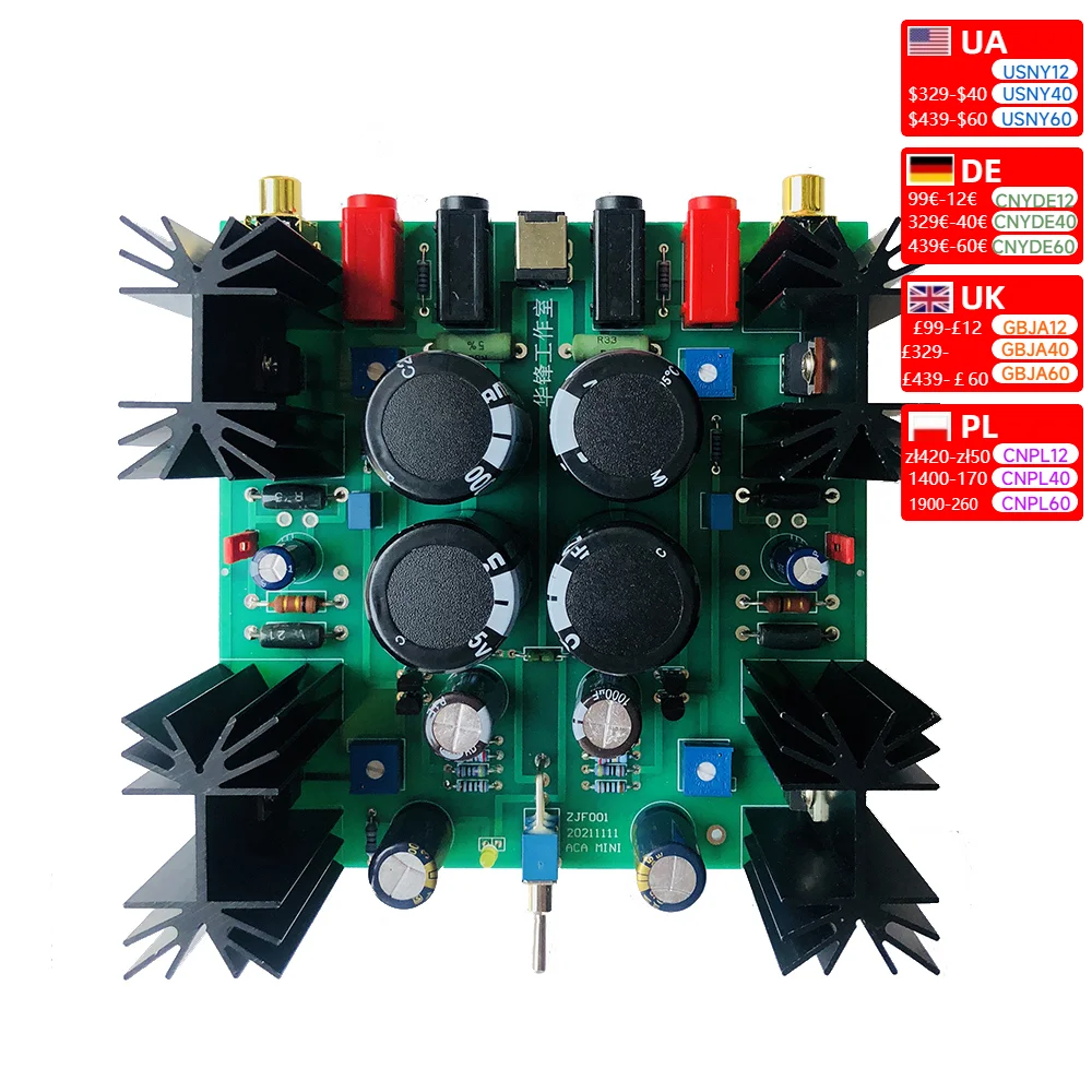 pass aca Class A mini power amplifier board 5W output DC 24V