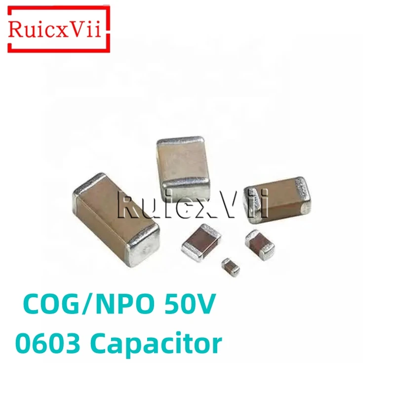 

1000pcs 5% COG/NPO50V 0603 SMD Capacitor 0.5 1 2.2 3.3 4.7 5.6 6.8 7.5 8.2 10 15 20 22 27 33 47 68 100PF 220 330 470nF