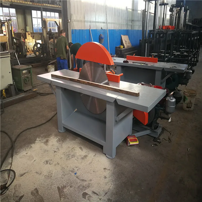 Diesel Power Saw Machine, Wood Cutting Circular Wood Saw, Serra de mesa para madeira