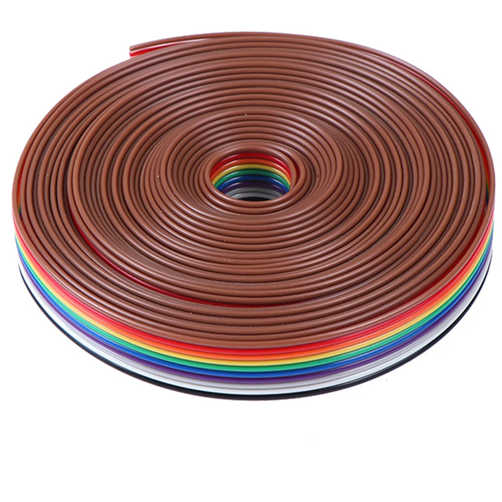 For Prototyping 5m Long Ribbon Cable Tinned Copper Wire Connection Flexible Flat Design Compact Pin Configuration