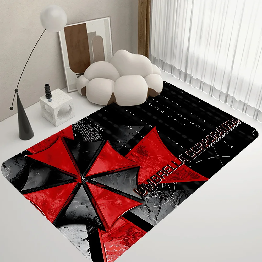 

Horror Movie Umbrella Corporation Floor Mat INS Style Soft Bedroom Floor House Laundry Room Mat Anti-skid Household Carpets