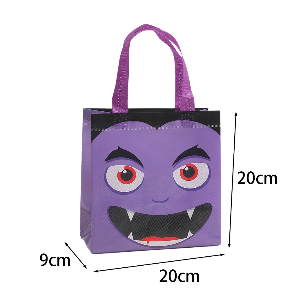 5 PCS Halloween Non tessuto Treat Bags Pumpkin Ghost Bat Mummy Monster Cat Pattern Totes Bag dolcetto o scherzetto favore della festa di Halloween