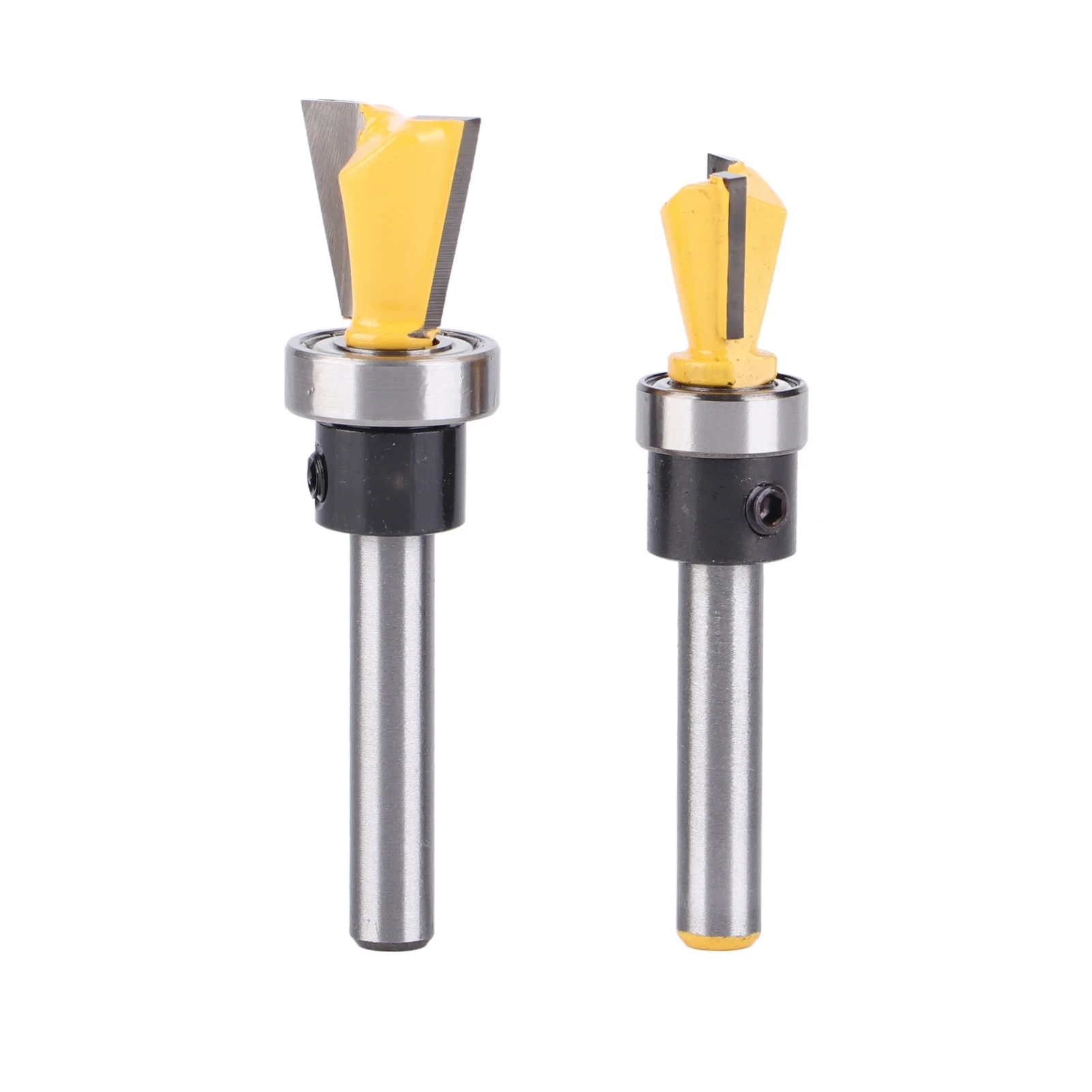 

Набор из 2 фрез для соединений типа «ласточкин хвост» с подшипником, хвостовик 1/4 дюйма, для деревообработки, фрезеровки на ЧПУ, промышленный фрезерный инструмент