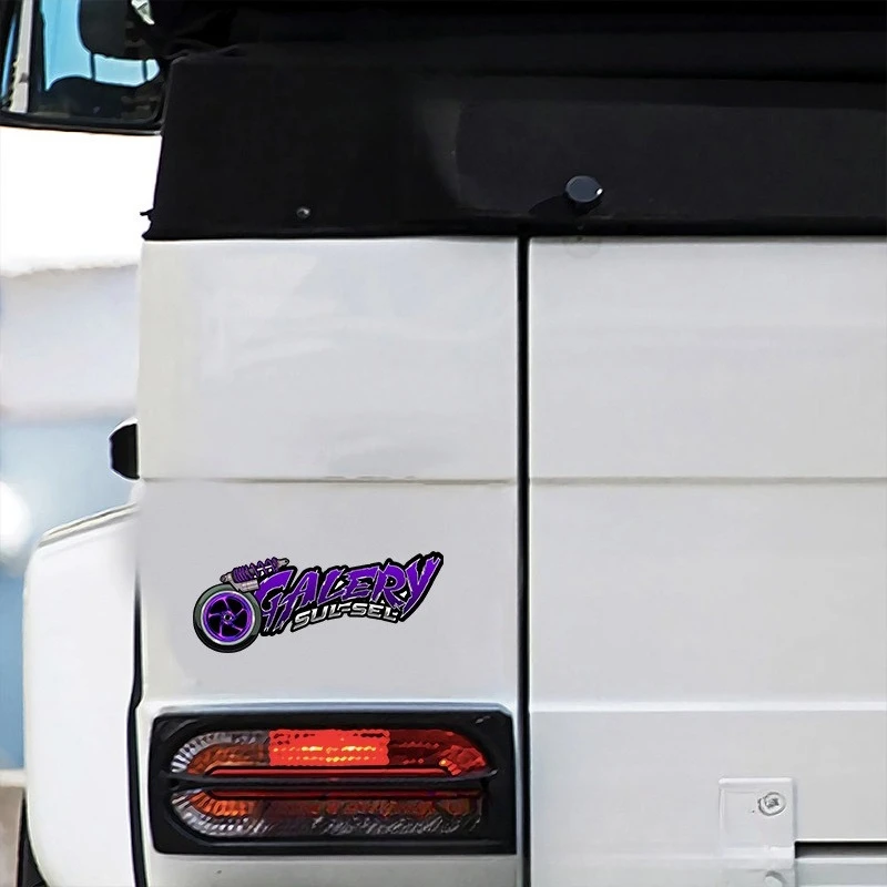 

1Pc "GACERV SULFSEL" Engine Turbo Vinyl Sticker Racing Style Scratch Resistant Decal for Motorcycle Car