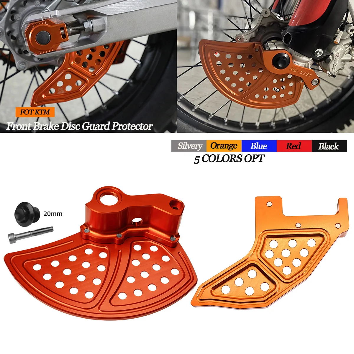 

For KTM EXC300 EXC EXCF SX SXF XC XCF XCW TPI Six Days 125 250 300 350 400 450 500 2016 - 2023 Front Brake Disc Guard Protector