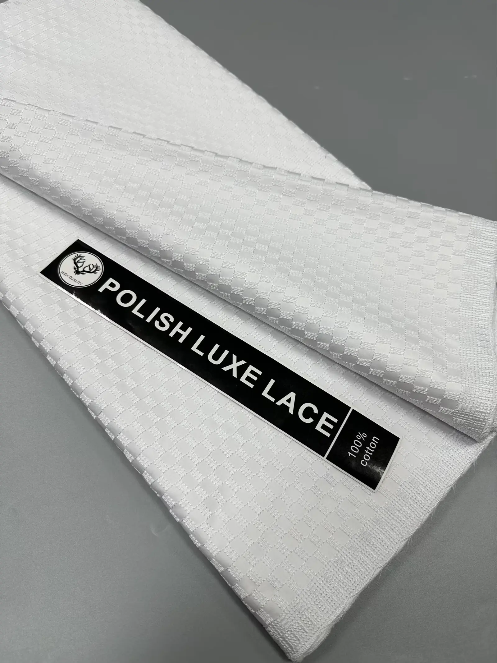 

African Polish Luxury Lace Fabric 2025 High Quality Polish Lace French 100% Cotton Lace Nigeria For DIY Men Women Dress