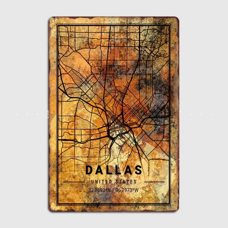 Dallas United States Map Jigsaw Puzzle Wall Art Decor-Scenic Series-Artistic Landscape Drawing Board for Home Decoration