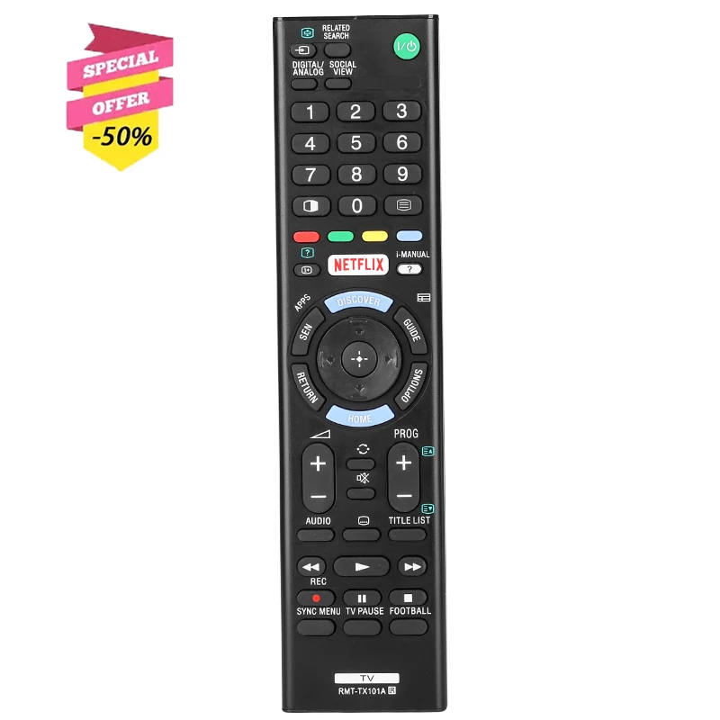 RMT-TX101A Remote Control For Sony TV KDL-32W700C KDL-40W700C KDL-48W700C