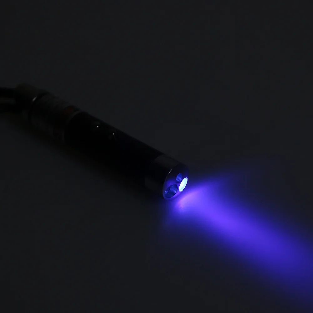 Aluminum Alloy Multi-functional 3-in-1 Led Mini Flashlight Ultraviolet Money Detector Lamp Keychain Outdoor Emergency Tools
