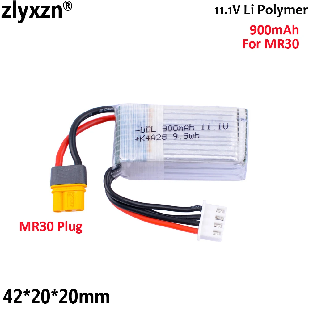 3S Battery 11.1V with MR30 Plug For P320 M17 M18 X5 For Alpha SMC Compatible Accessory Electric Toy Gun MR30 Batteries