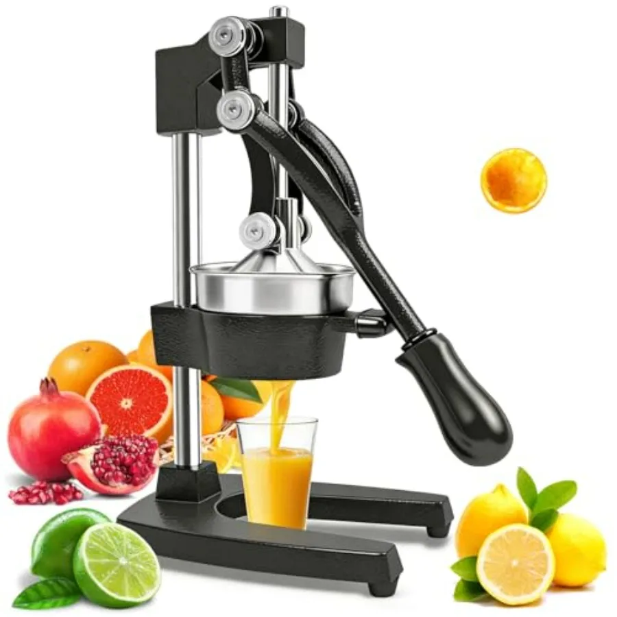 

Cast Iron Manual Juicer Heavy-Duty Hand Press Orange Lemon Squeezer Commercial Grade Hand Juicer Press Easy-to-Clean Fruit Pres