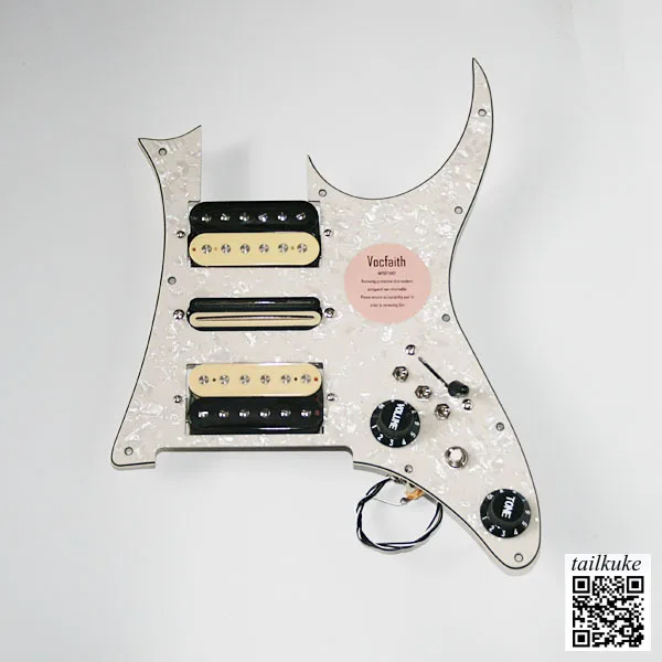 Electric Guitar Pickguard Assembly HSH Pickup Loaded Circuit for JEM RG Style Guitar