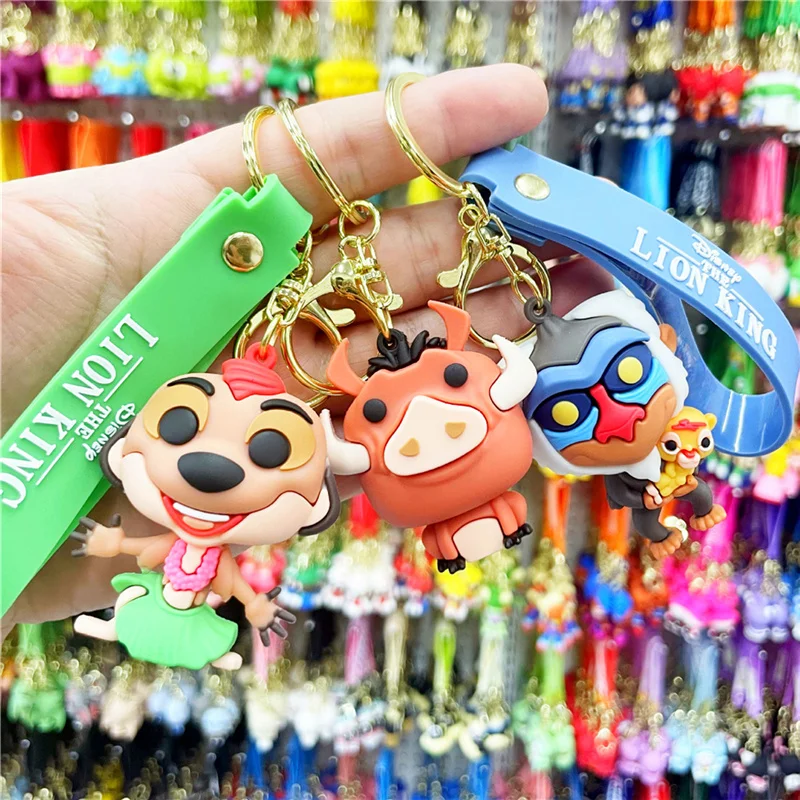 Anime Disney Keychain Variety of Cartoon Gift Cartoon Cute Doll Keyring Ornament Key Chain Car Pendant Toys Gift Stitch