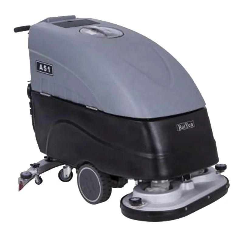Automatic Robot Two Brush Floor Washing Cleaning Machine For Workshop Factory Warehouse Hotel Cement Rubber Wood Tile Floor