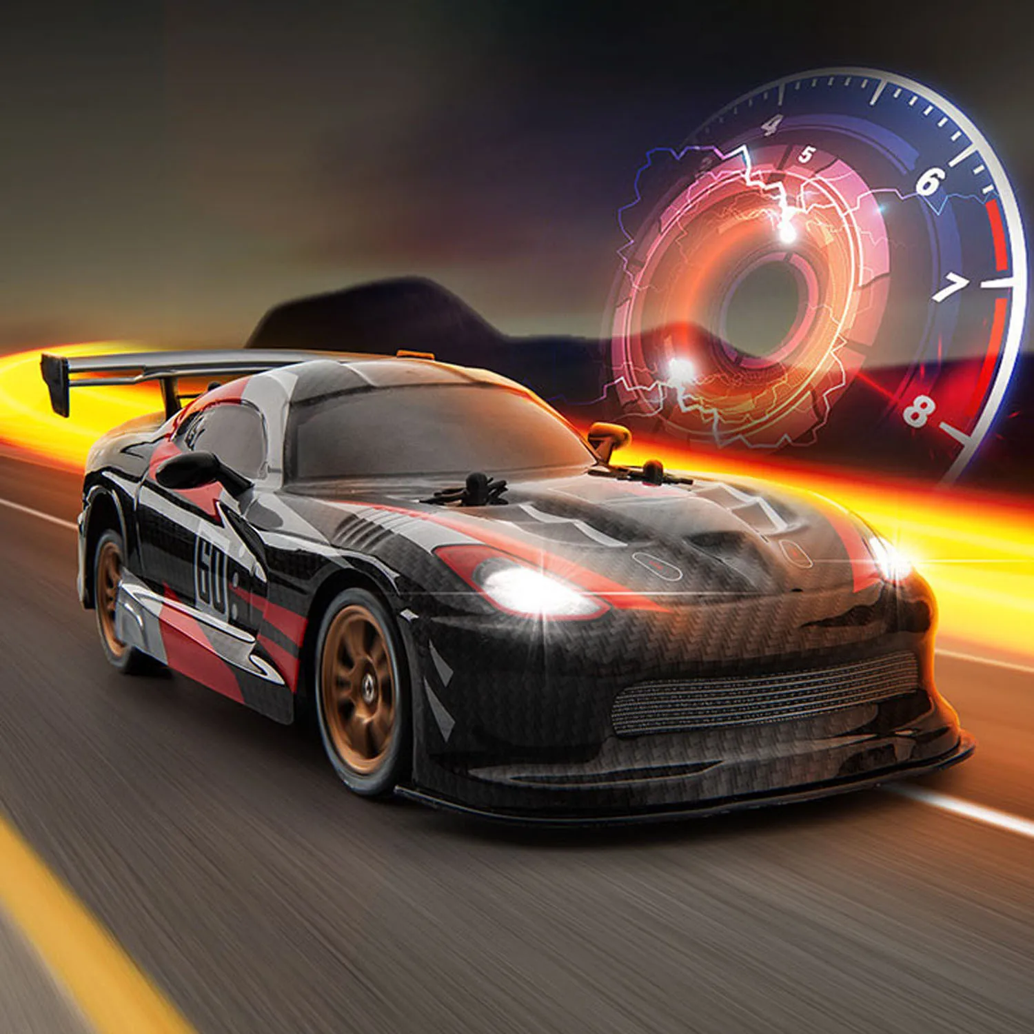 

RC Drift Car 1/16 2.4G Q116 Беспроводное управление 4×4 Пластиковый гоночный автомобиль Дрифтер с 370 матовым двигателем Светодиодные фонари Готов к работе