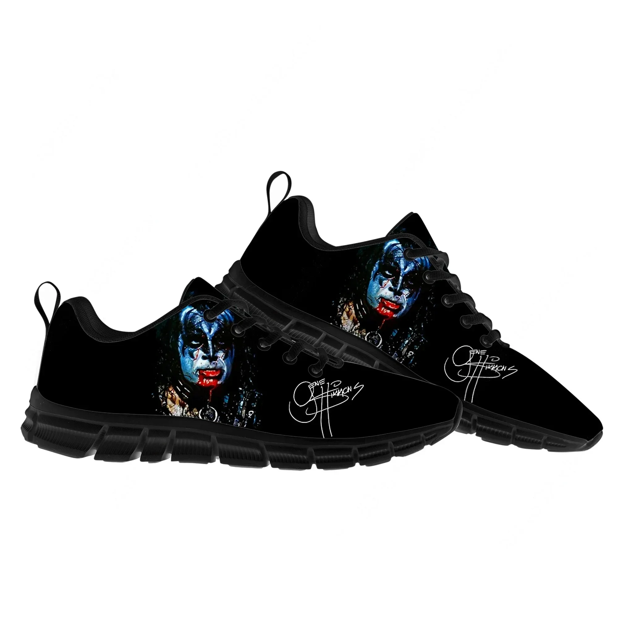 Gene Simmons Zapatos deportivos para hombres, mujeres, adolescentes, niños, zapatillas de deporte, calzado informal, zapatos personalizados para parejas, color negro