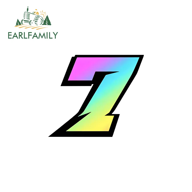 

Наклейки EARLFAMILY Laser Racing Number для мотоциклов: крутые гоночные и дрифт-декали, практичные, высококачественные, для стайлинга и декора транспортных средств