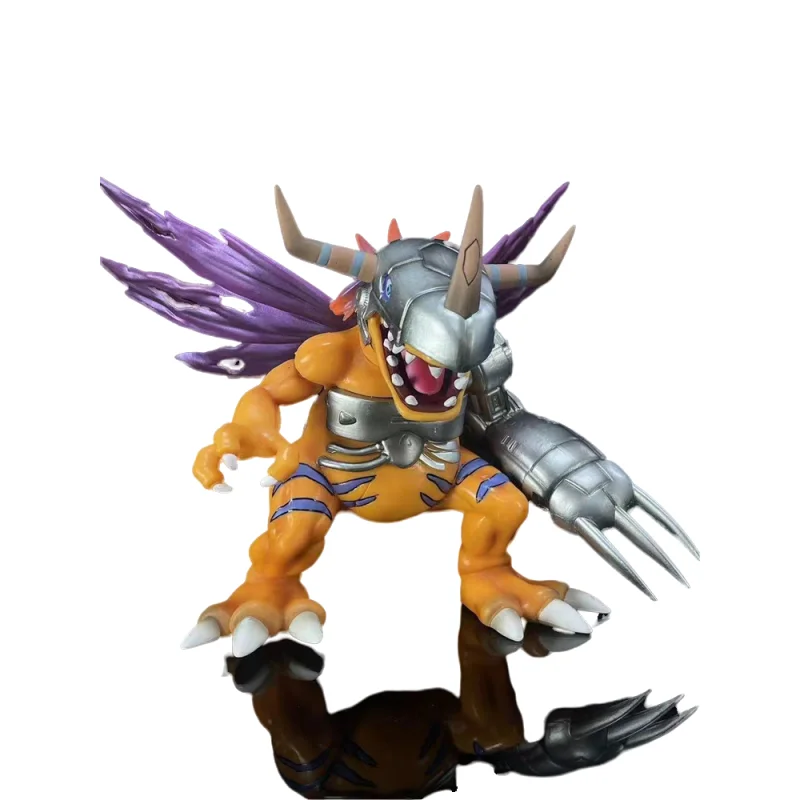 18cm metalowa figurka Greymon Anime cyfrowe figurki potworów Gk cyfrowy świat kolekcja modeli ozdoba prezenty zabawki dla chłopców