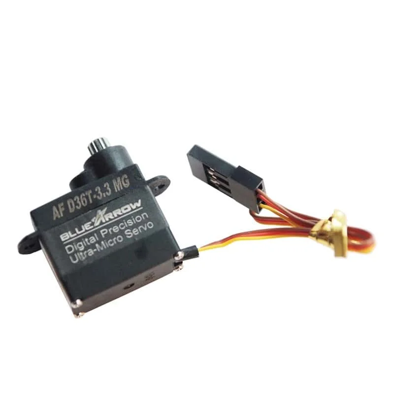 

BLUEARROW D36T-3.3MG Ultra-Micro 3-5V 1520 μs /333 Hz Digital Servo All-Metal Gears Lightweight Compact Design