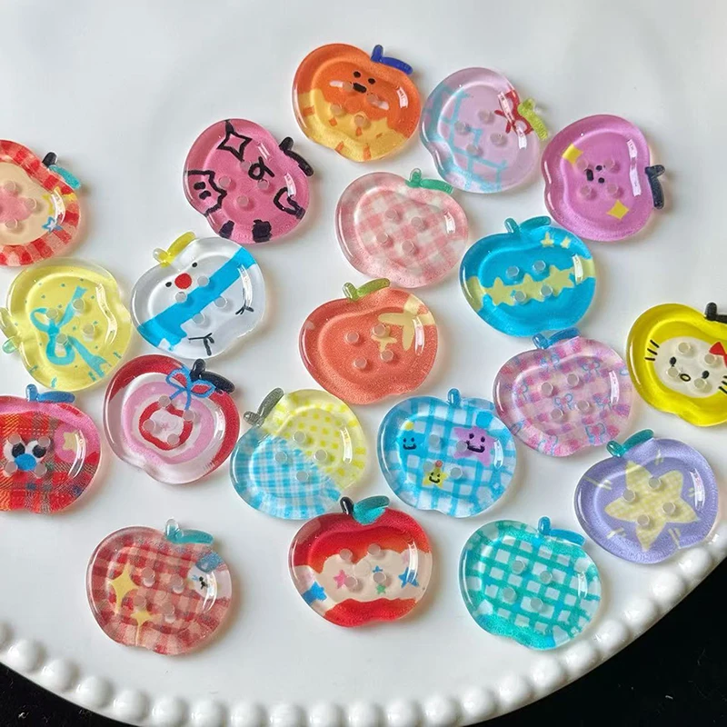 10/20 قطعة زر الدوبامين مختلط ملون شفاف الزخرفية سجل القصاصات Crafts بها بنفسك الحرف ملابس الطفل الإكسسوارات حبة مجوهرات #3