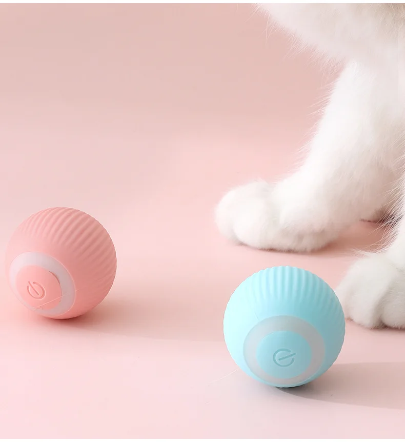 Smart Cat Toys Automatic Rolling Ball Interactive For Cats Training Self-moving Kitten Toys Electric Cat Toys Pet Accessories