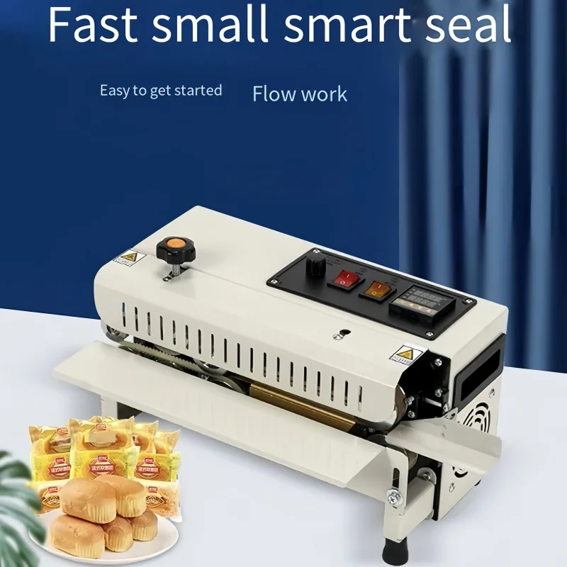 400 multifuncional shopping mini automático horizontal pe filme folha de alumínio saco plástico selagem térmica máquina seladora banda contínua