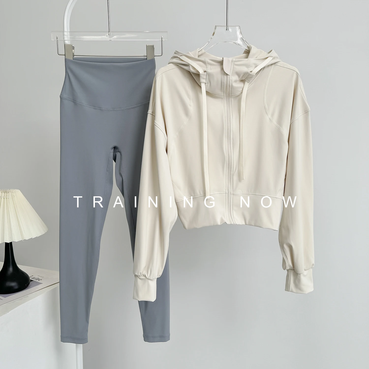 

Morning running suit for women in autumn and winter fashionable slimming sports quick-drying professional gym Pilates training