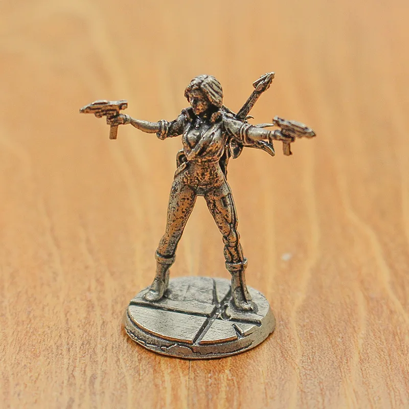 Metal Cyberstyle Mafia Soldier Model Action Figures Desktop Car Interior Miniature Ornament Akcesoria Gra planszowa Prezenty