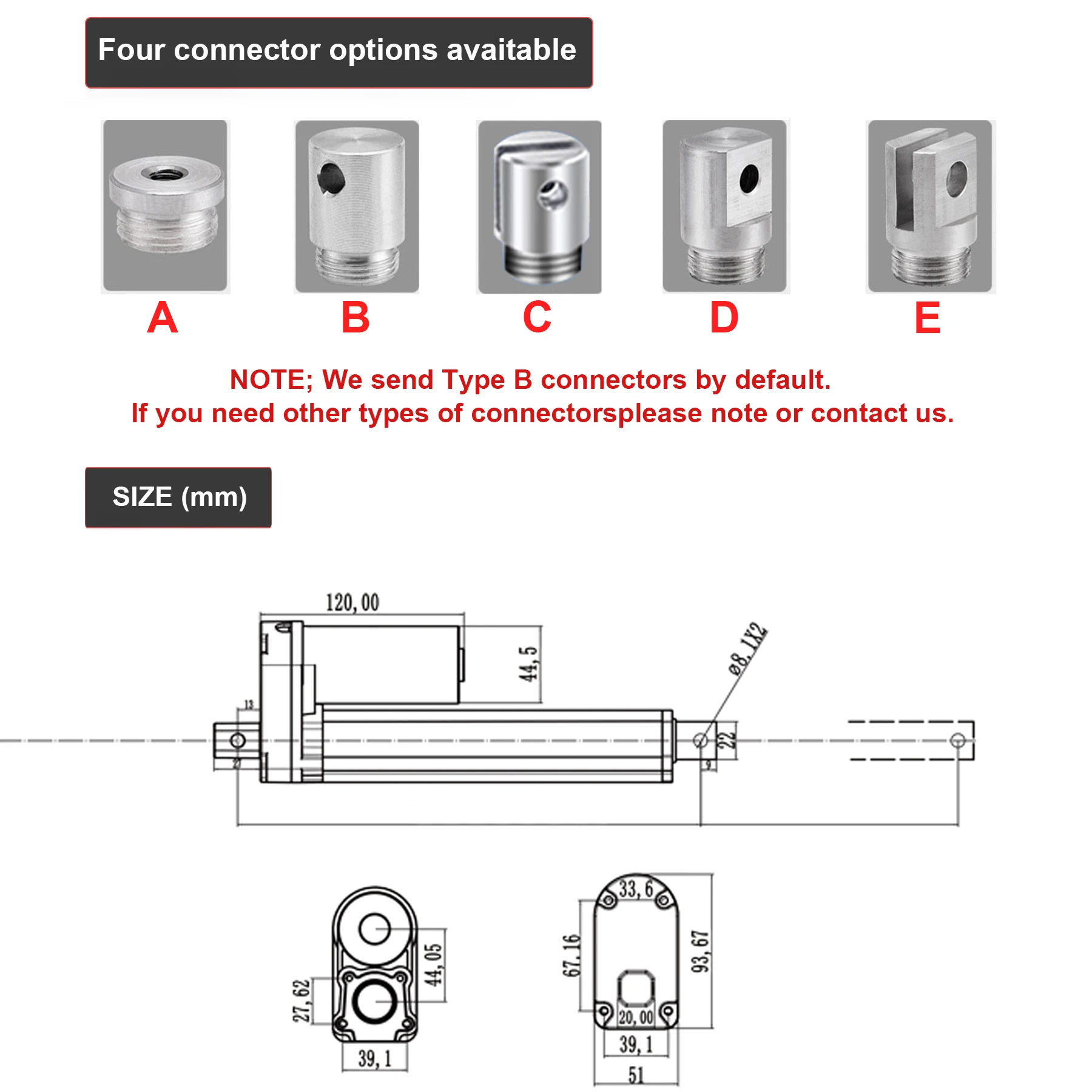 HAKIWO 4500N12V 24 فولت 48 فولت المحرك الخطي 100 مللي متر 300 مللي متر 450 مللي متر 500 مللي متر 700 مللي متر 1000 مللي متر السكتة الدماغية الشمسية المقتفي اسطوانات كهربائية فتحت الباب
