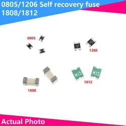 Fusible reiniciable de recuperación automática, 20 piezas, 0805, 1206, 1808, 1812, 0.1A, 0.2A, 0.3A, 0.5A, 0.75A, 1A, 1.1A, 2A, 3A, SMD, PPTC
