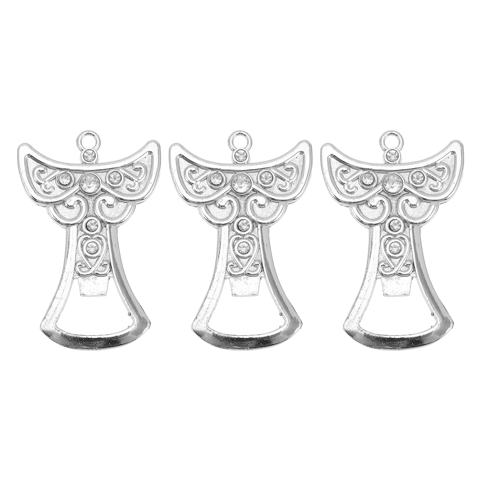 

3Pcs Angel Designed Metal Bottle Openers Compact Beer Opener for Kitchen Hotel Use Bottle Opening Tool Portable Silver