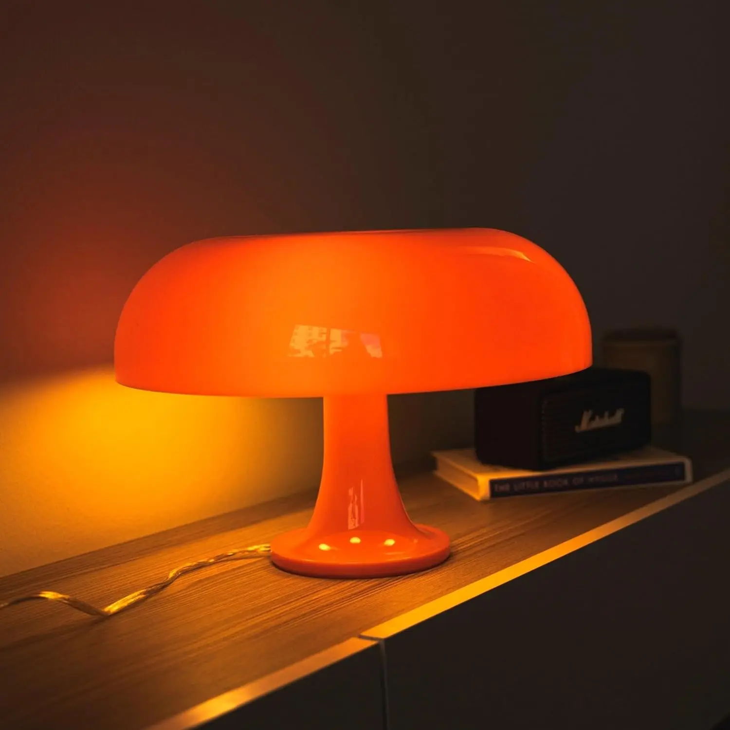 Orange Mushroom Led Table Lamp USB Ornament Light for Bedroom Hotel Interior Lighting Desk Lamp Bedside Lamps Home Decoration