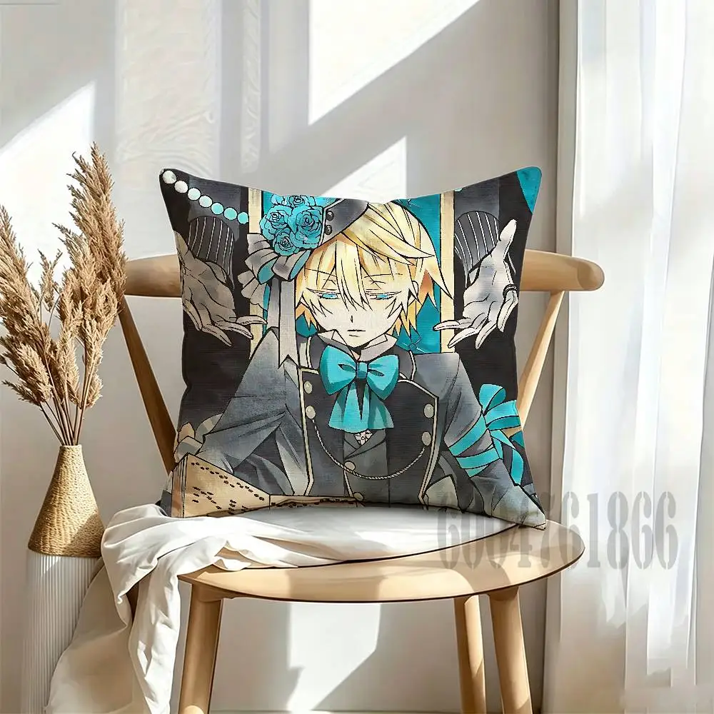 Oz Vessalius Anime Celebrity Merchandise All-Match Printed Pillow Case Sofa Car Office Room Decoration Protector