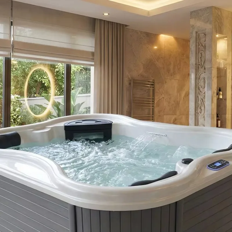 FL Customized Outdoor Heated Acrylic Massage Spa Pool | Modern Above Ground Whirlpool for Villa Hotel