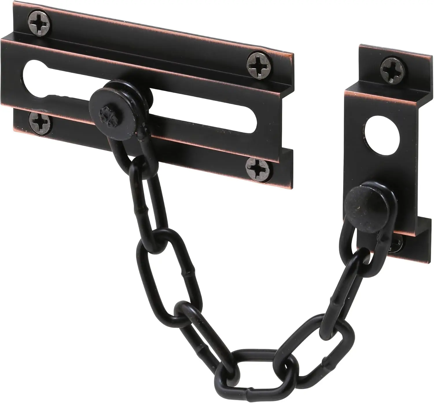 

Chain Door Guard for Home Security with 8-Link Steel Chain, Classic Bronze