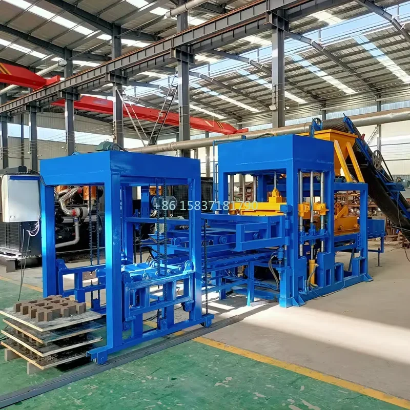 China Clay Brick Making Machine Product Paving Curb Block Machine Automatic Concrete Brick Block Machine Production Line Supply