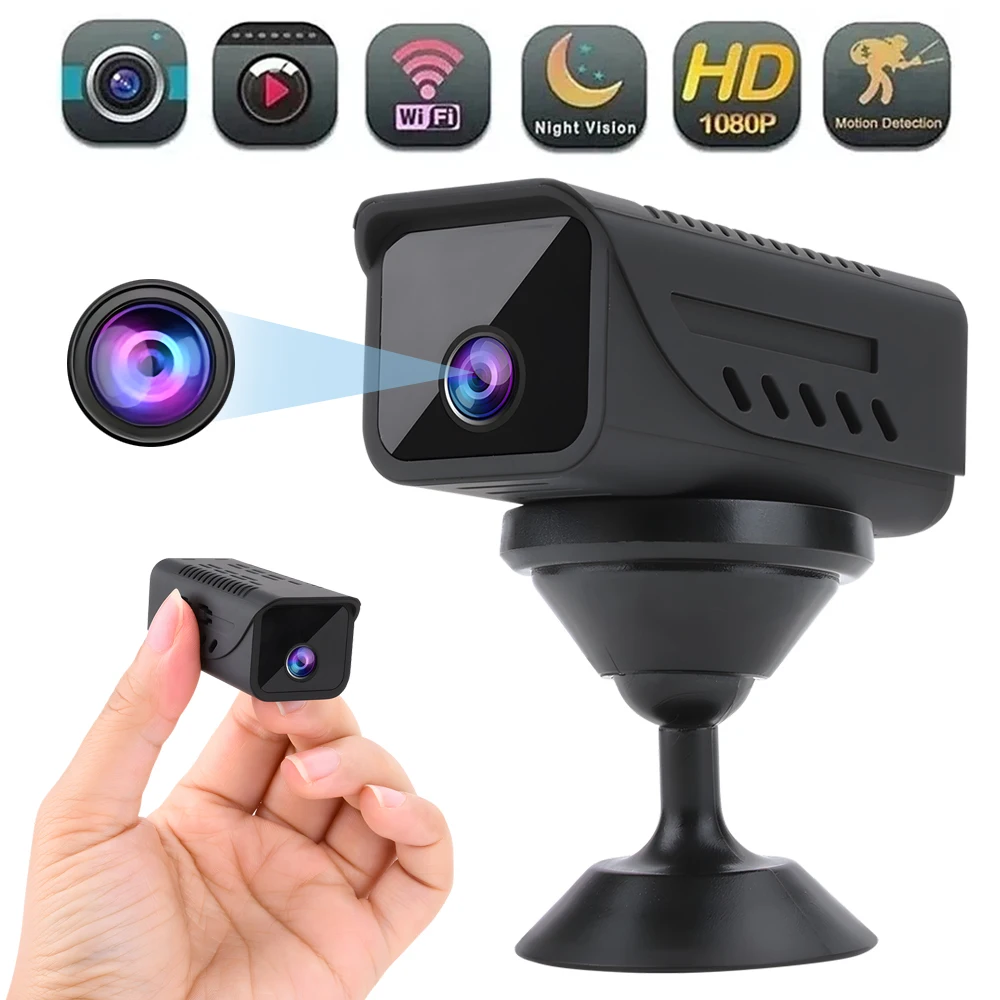 

1080P HD Mini Camera Night Vision Smart Home Security Camera Wireless WiFi Remote View Surveillance Camcorder Video Recorder