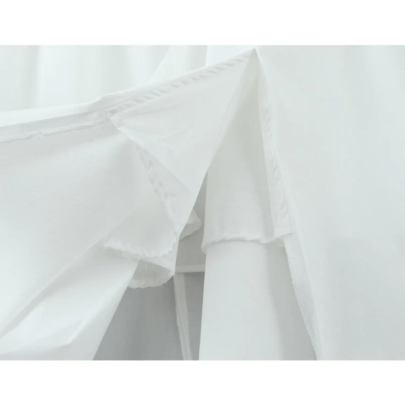 YENKYE Sexy Backless Hem Slit Halter White Dress Women Low Waist A-line Slim Midi Long Elegant Party Dresses Summer Robe