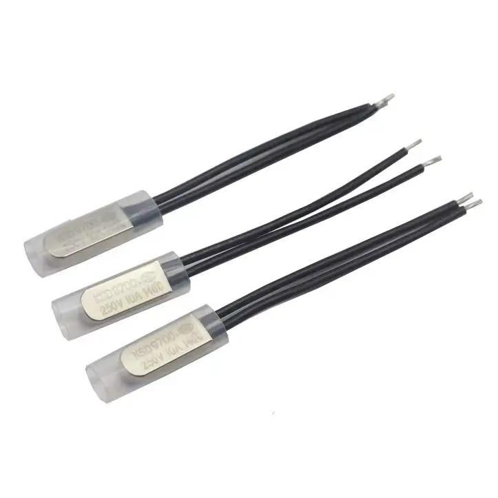 【2PCS】KSD9700 5A 10A 250V 15C 55C 60C 75C 80C 85C 90C 95C 100C 155C NO NC Thermostat Thermal Protector fuses Temperature Switch
