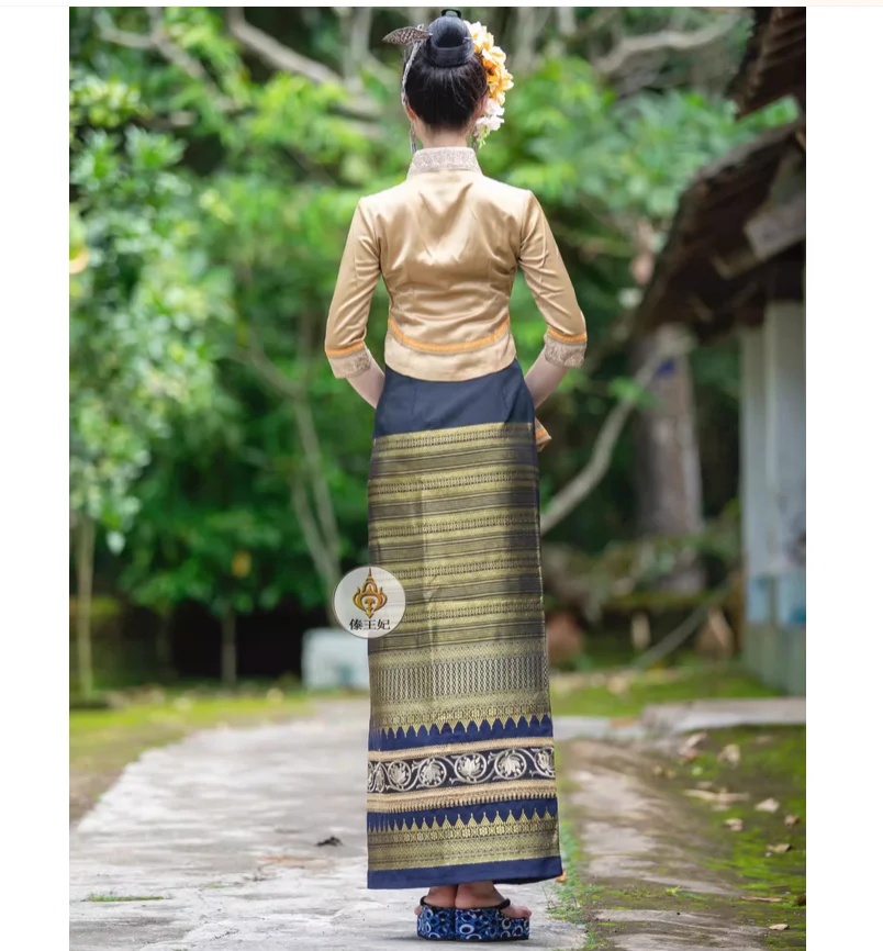 Thai clothing Dai women's traditional retro daily leisure work welcome photo clothing