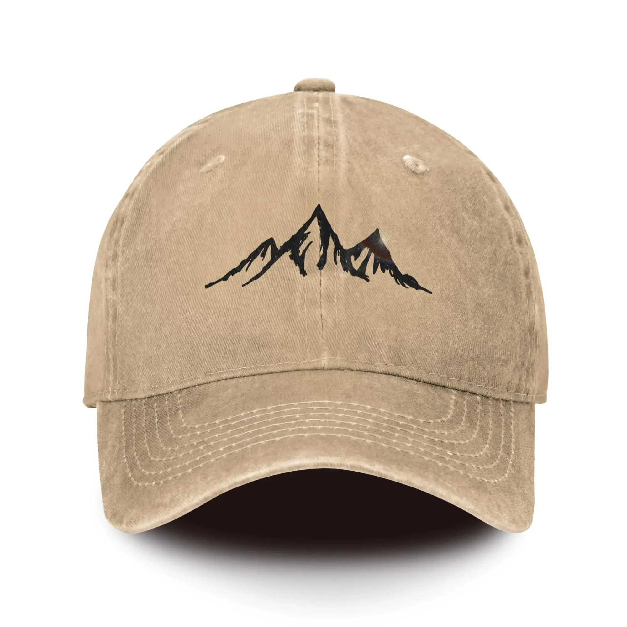 Mountain Baseball Hats Soft Men Cotton Ball Cap Minimalist Style Outdoor Sport Daily Women Casquette