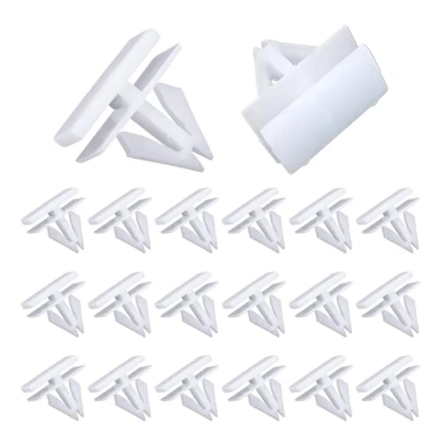 

20PCS Rocker Panel Moulding Rivets Clips Durable Nylon Fasteners Universal Trim Clips for Vehicle Exterior 25693852 Replacement